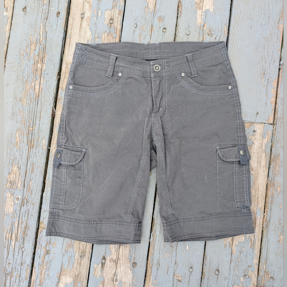 Kuhl Gray Cargo Shorts with Flap Pockets
